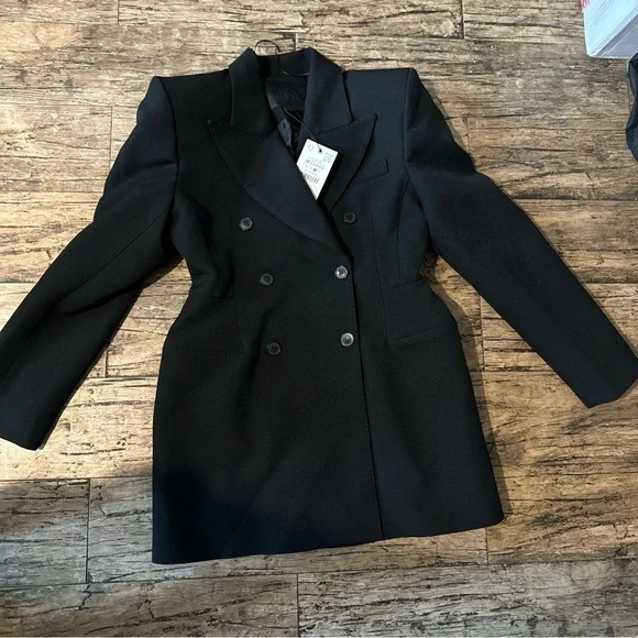 Zara Black Double-Breasted Blazer Dress - Picture 3 of 3